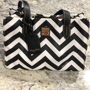 Authentic Dooney & Bourke Chevron Small Shopper